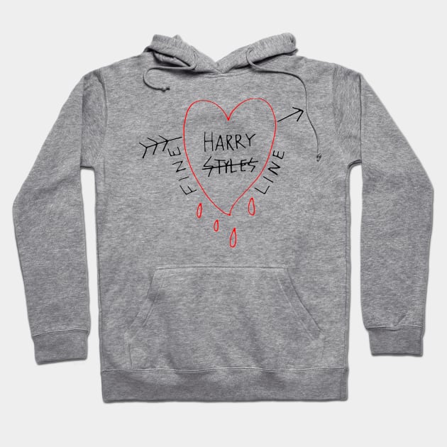 Fine Line Love Hoodie by SabrinaEgger